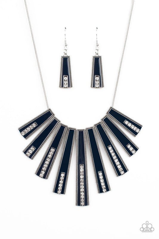 Paparazzi Accessories: FAN-tastically Deco - Blue Necklace