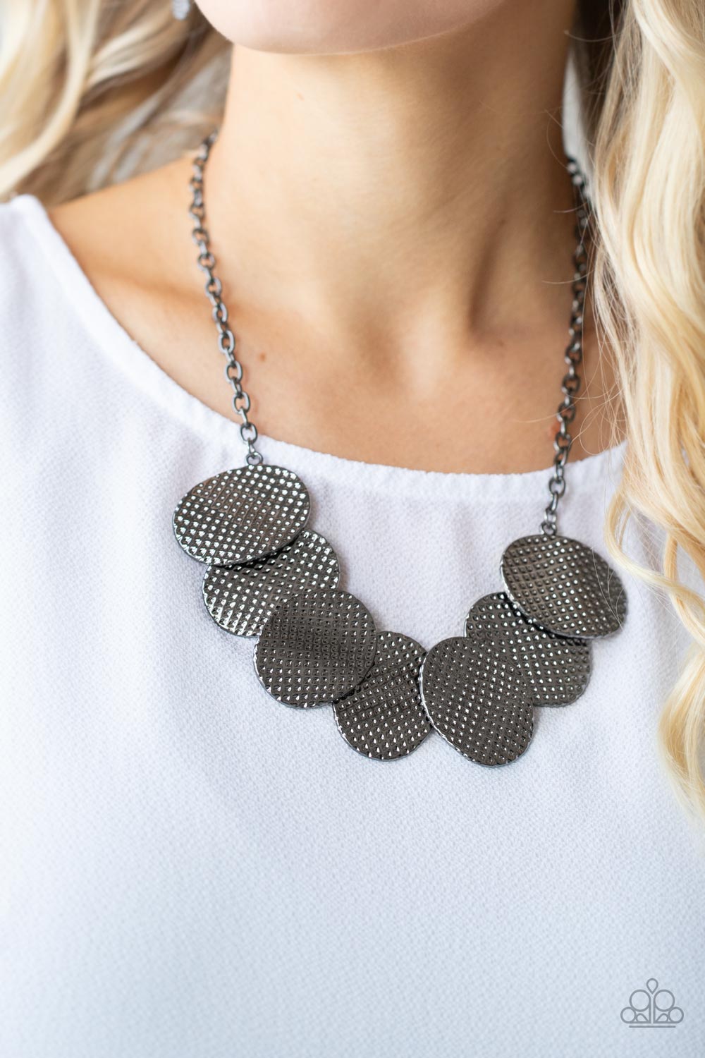 Paparazzi Accessories: Industrial Wave - Black Necklace