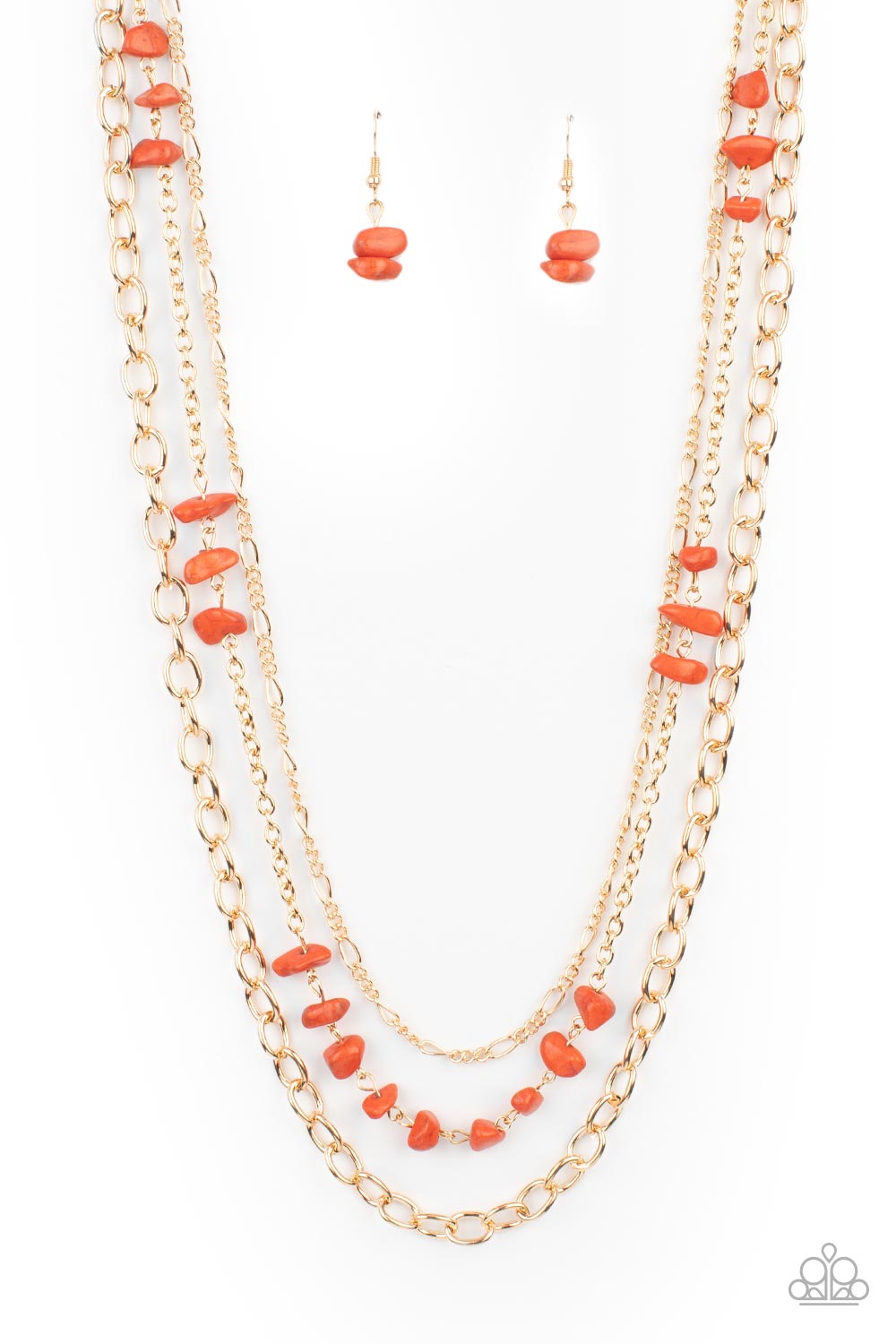 Paparazzi Accessories: Artisanal Abundance - Orange Necklace