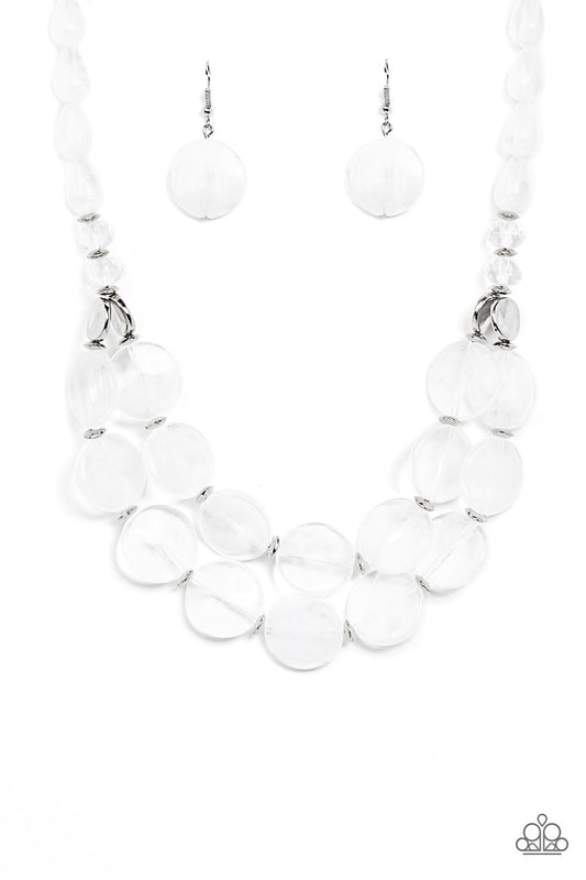 Paparazzi Accessories: Beach Day Demure - White Necklace