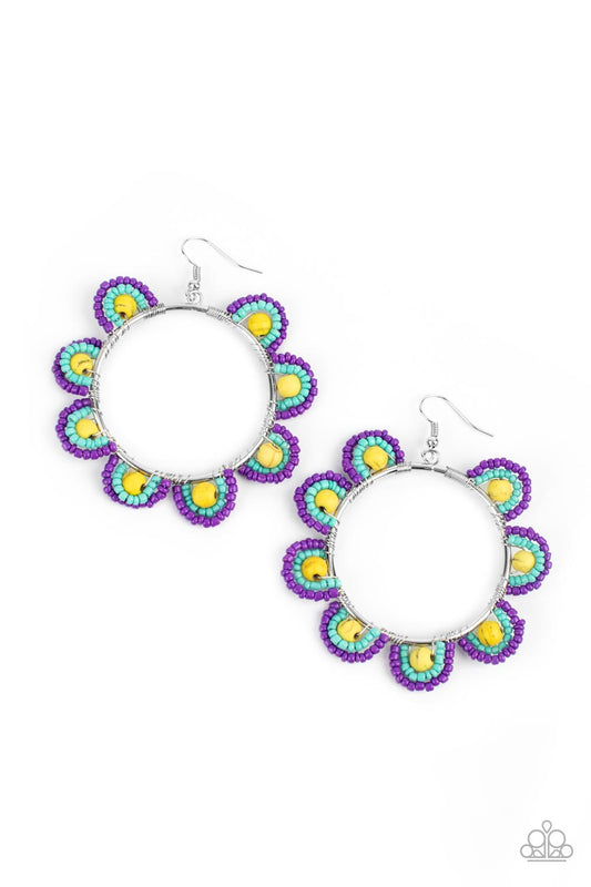 Paparazzi Accessories: Groovy Gardens - Yellow Earring
