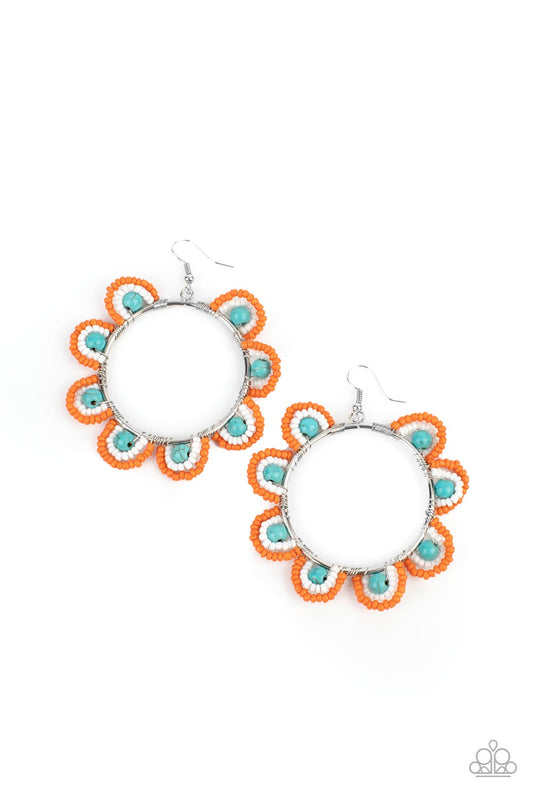 Paparazzi Accessories: Groovy Gardens - Blue Earring