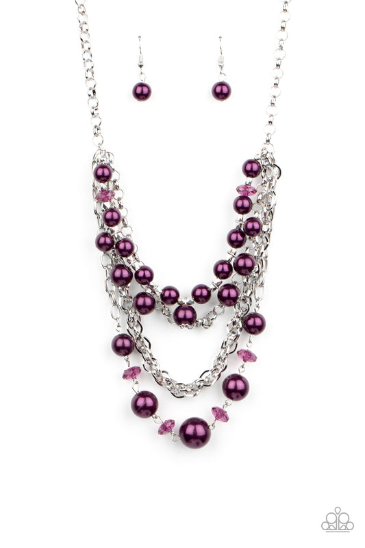 Paparazzi Accessories: Rockin Rockette - Purple Necklace