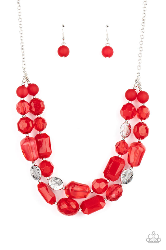 Paparazzi Accessories: Oceanic Opulence - Red Necklace