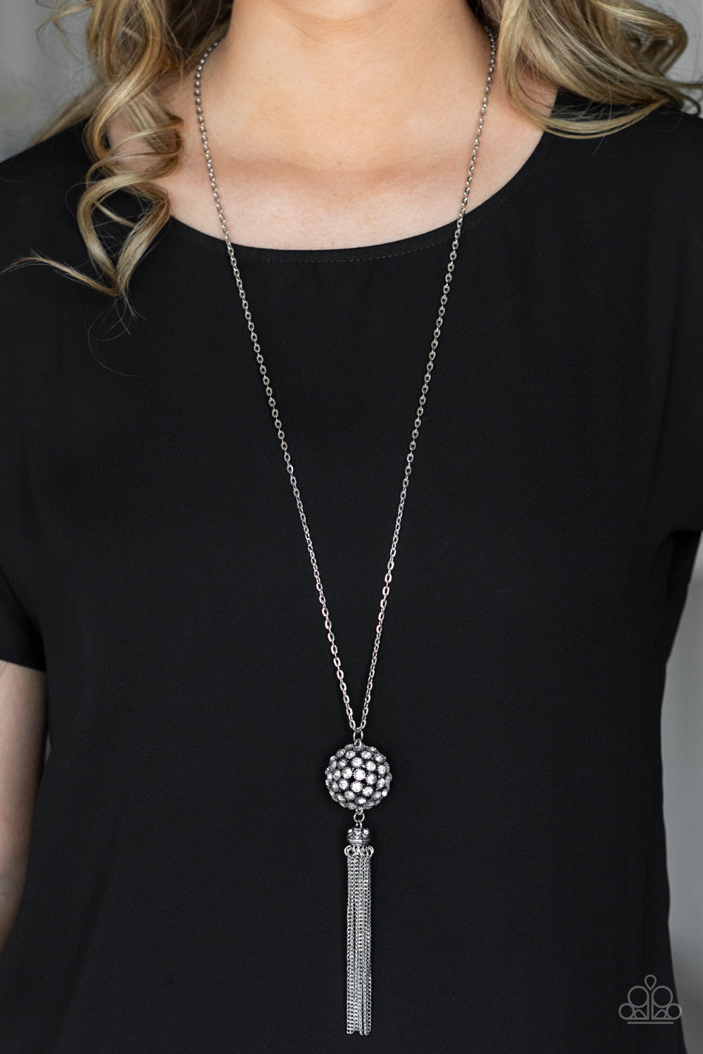 Paparazzi Accessories: Rhinestone Revolution - White Necklace
