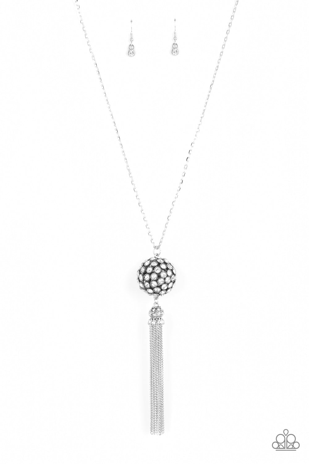 Paparazzi Accessories: Rhinestone Revolution - White Necklace