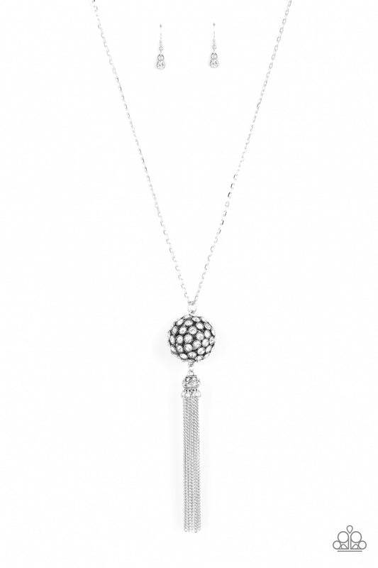Paparazzi Accessories: Rhinestone Revolution - White Necklace
