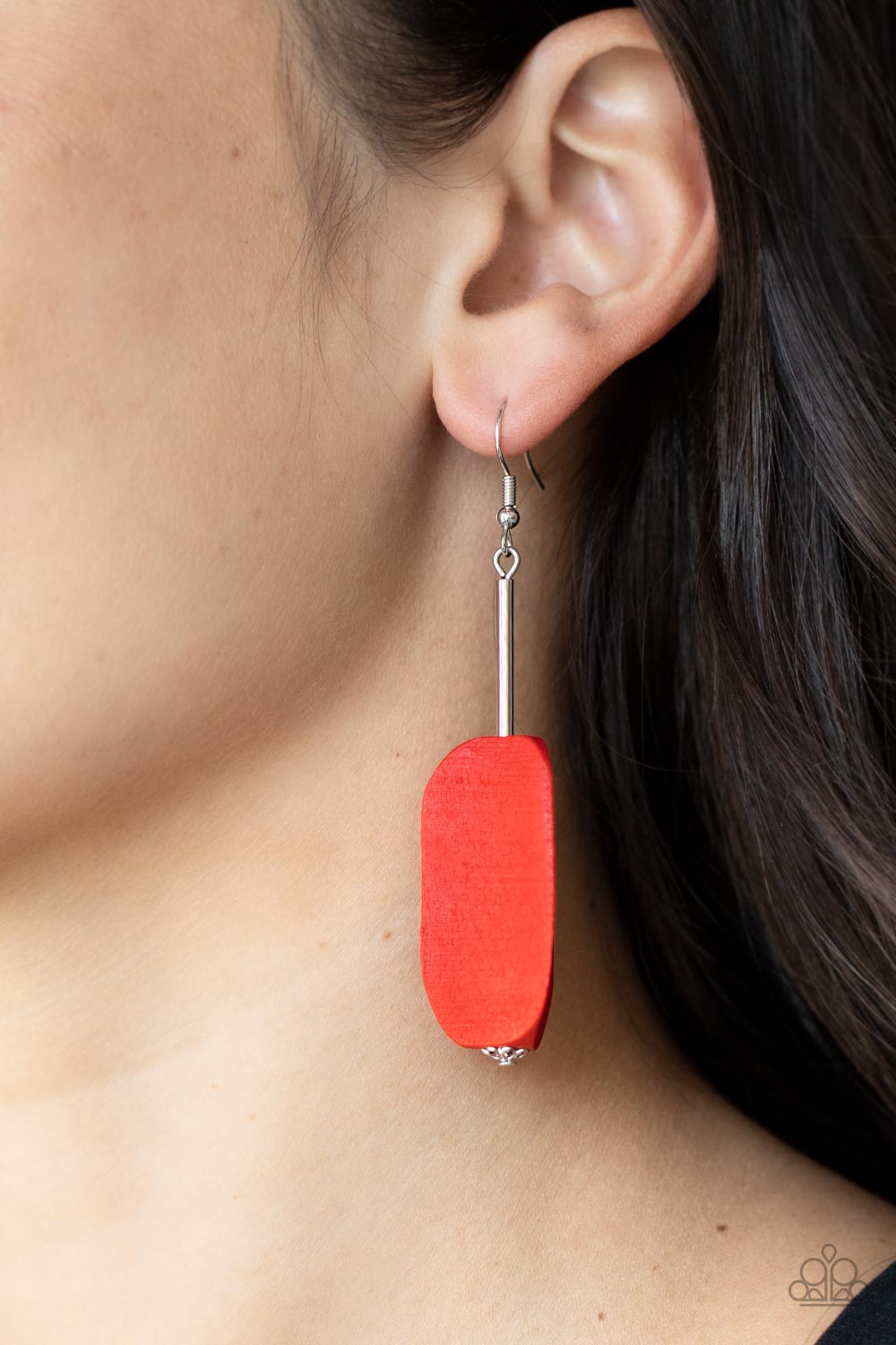 Paparazzi Accessories: Tamarack Trail - Red Earring