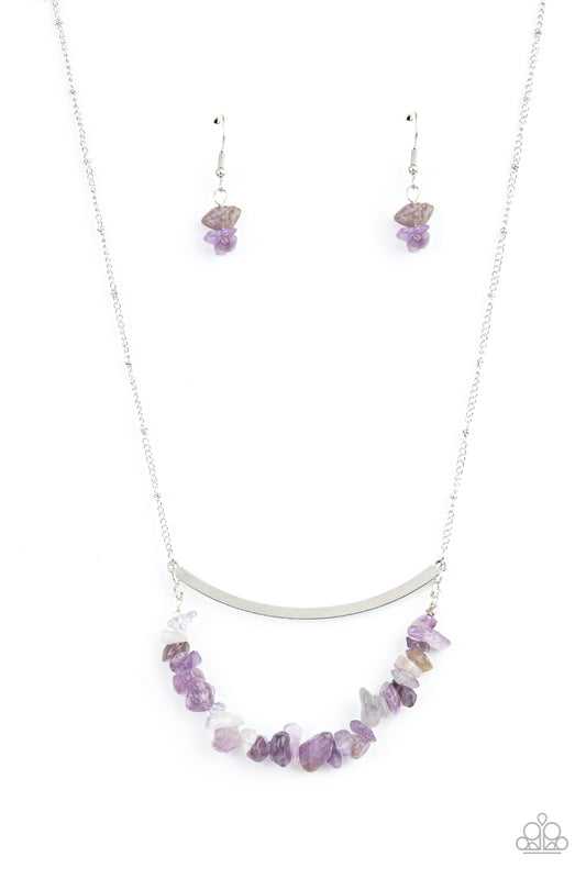 Paparazzi Accessories: Pebble Prana - Purple Necklace