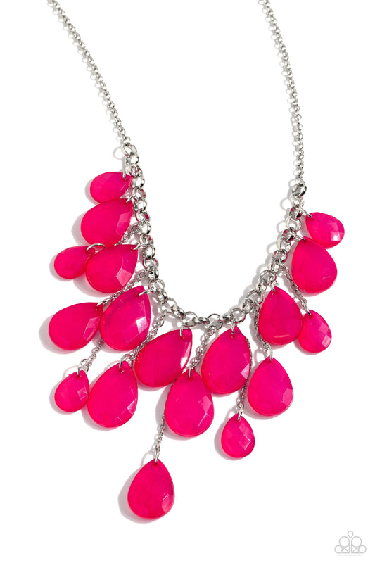 Paparazzi Accessories: Front Row Flamboyance - Pink Necklace