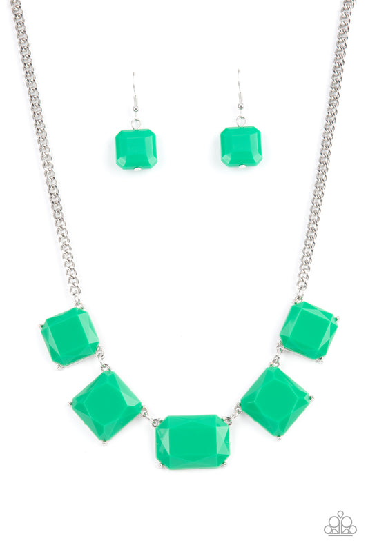 Paparazzi Accessories: Instant Mood Booster - Green Necklace