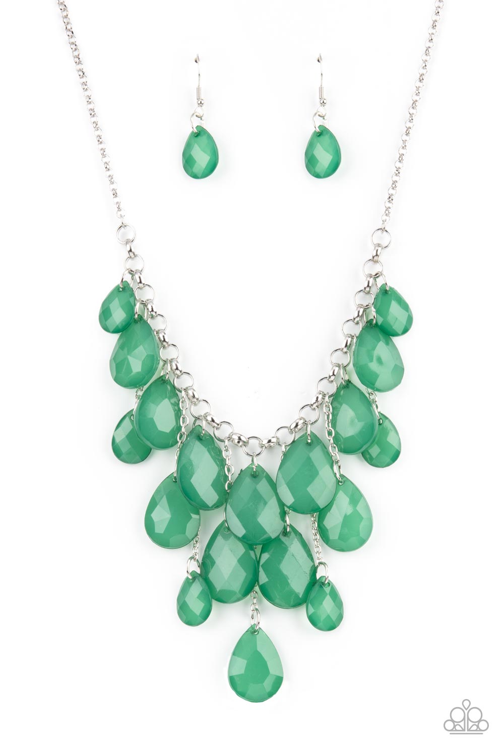 Paparazzi Accessories: Front Row Flamboyance - Green Necklace