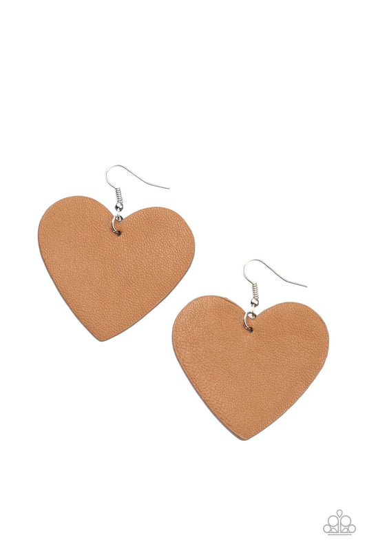 Paparazzi Accessories: Country Crush - Brown Earring