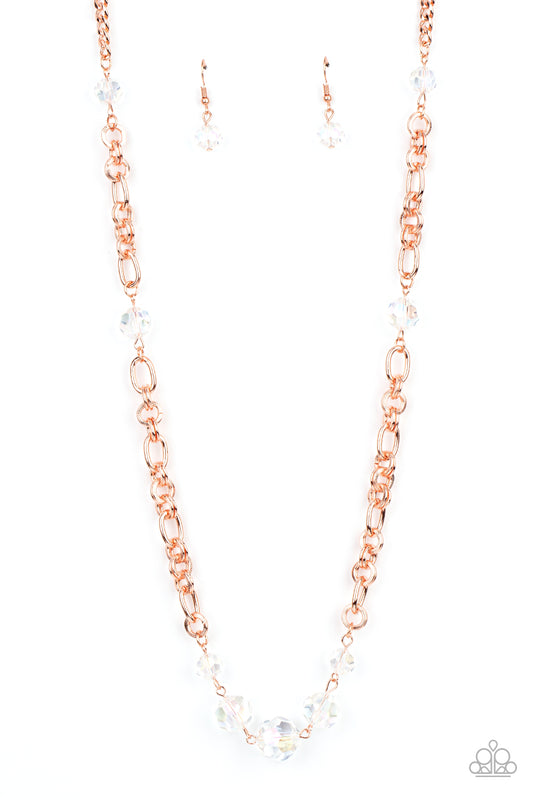Paparazzi Accessories: Prismatic Pick-Me-Up - Copper Necklace
