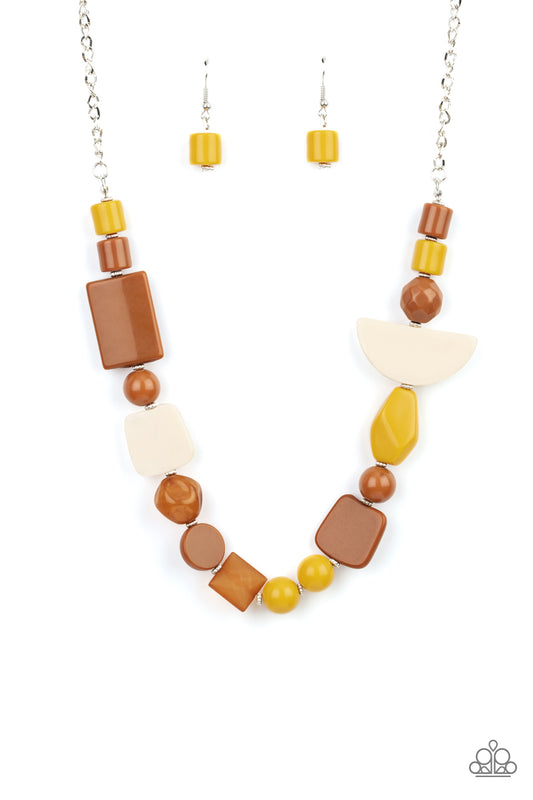 Paparazzi Accessories: Tranquil Trendsetter - Yellow Necklace