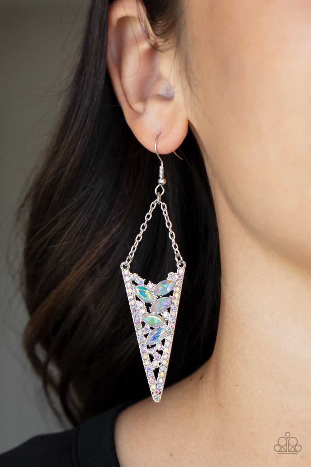 Paparazzi Accessories: Sharp-Dressed Drama - Multi Earring