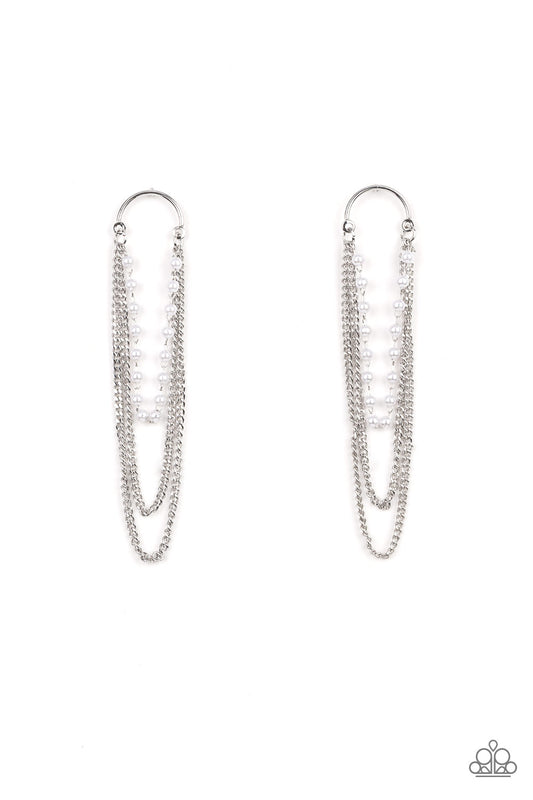 Paparazzi Accessories: Vintage VIP - White Earring