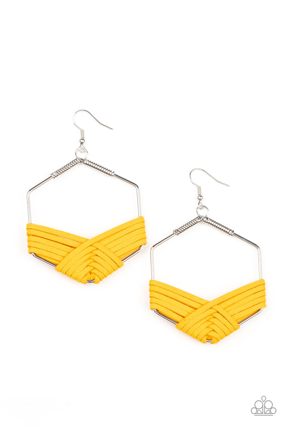 Paparazzi Accessories: Suede Solstice - Yellow Earring