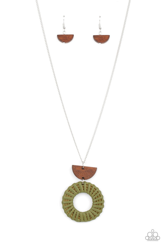 Paparazzi Accessories: Homespun Stylist - Green Necklace