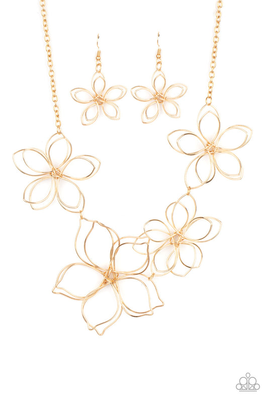 Paparazzi Accessories: Flower Garden Fashionista - Gold Necklace
