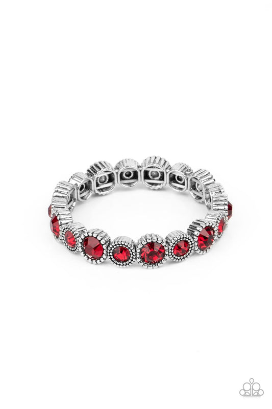 Paparazzi Accessories: Phenomenally Perennial - Red Bracelet