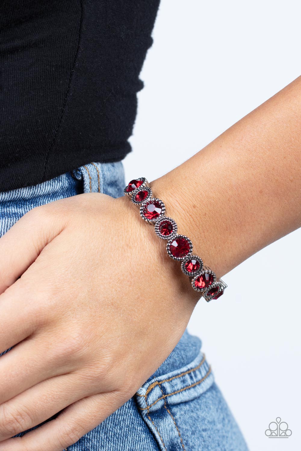 Paparazzi Accessories: Phenomenally Perennial - Red Bracelet