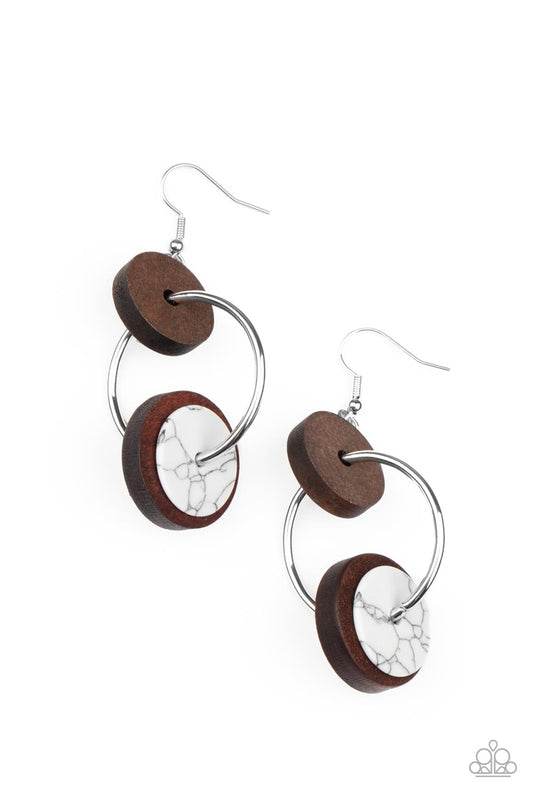 Paparazzi Accessories: Artisanal Aesthetic - White Earring