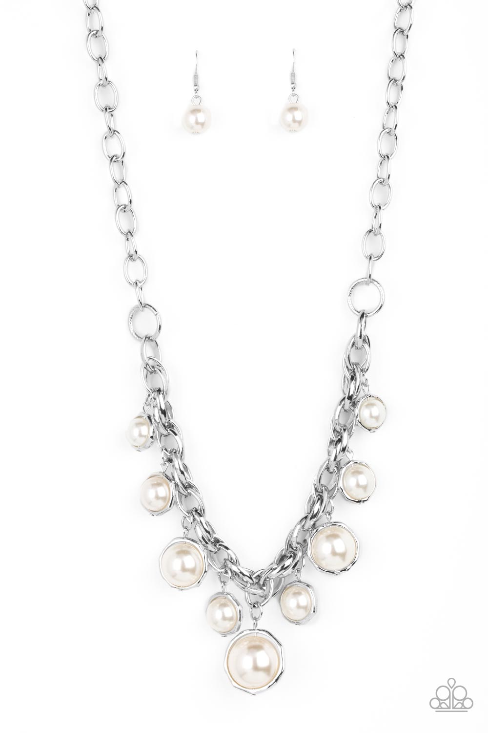 Paparazzi Accessories: Revolving Refinement - White Necklace