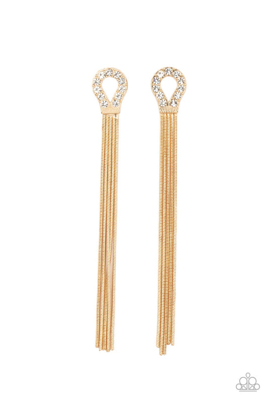 Paparazzi Accessories: Dallas Debutante - Gold Earring