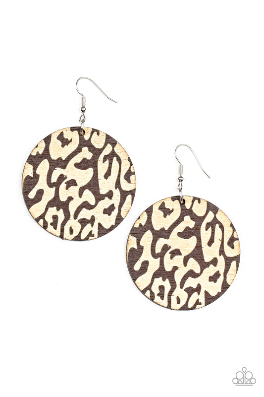 Paparazzi Accessories: Catwalk Safari - Brown Earring