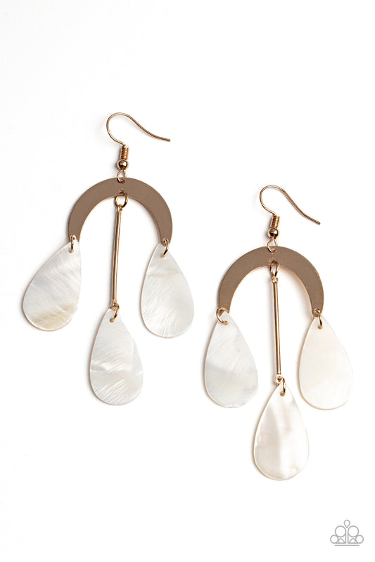 Paparazzi Accessories: Atlantis Ambience - Gold Earring