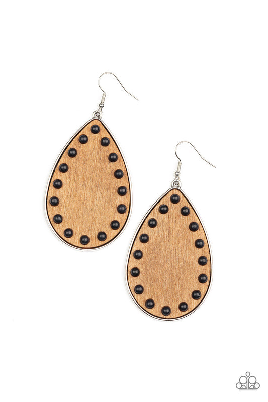 Paparazzi Accessories: Rustic Refuge - Black Earring