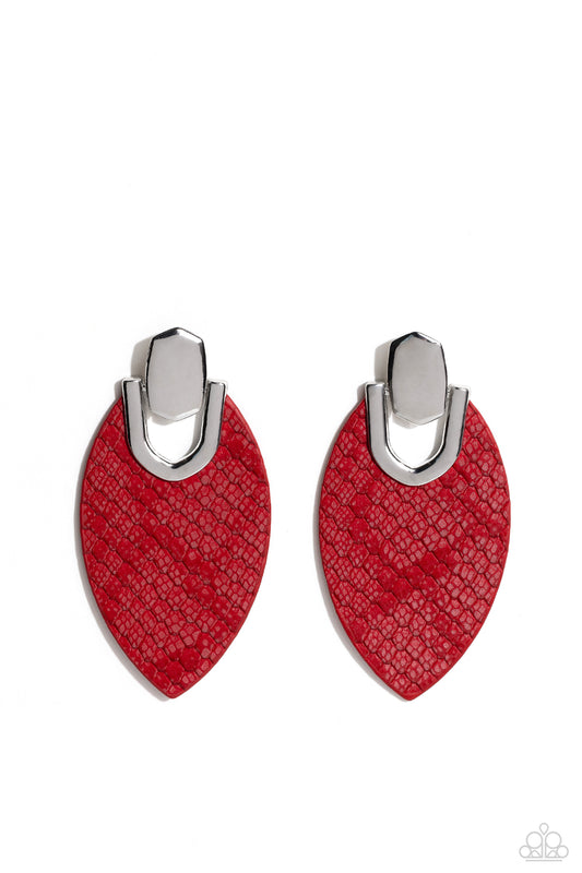 Paparazzi Accessories: Wildly Workable - Red Earring