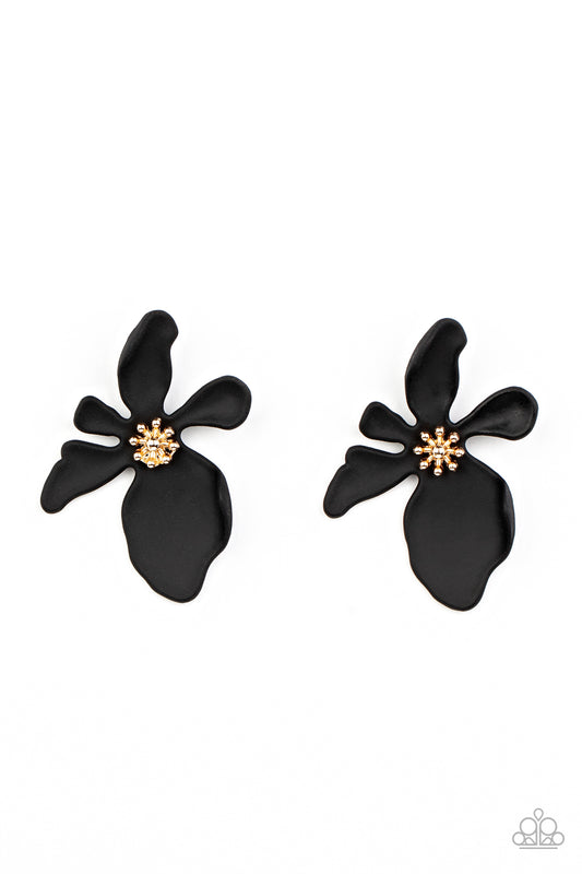 Paparazzi Accessories: Hawaiian Heiress - Black Earring