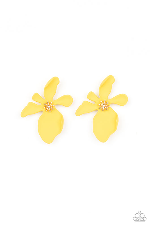 Paparazzi Accessories: Hawaiian Heiress - Yellow Earring