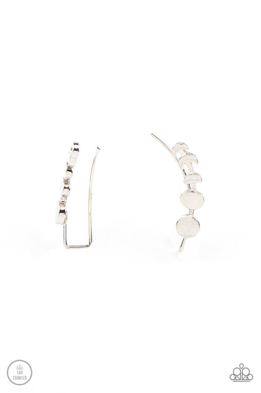 Paparazzi Accessories: Its Just a Phase - Silver Earing
