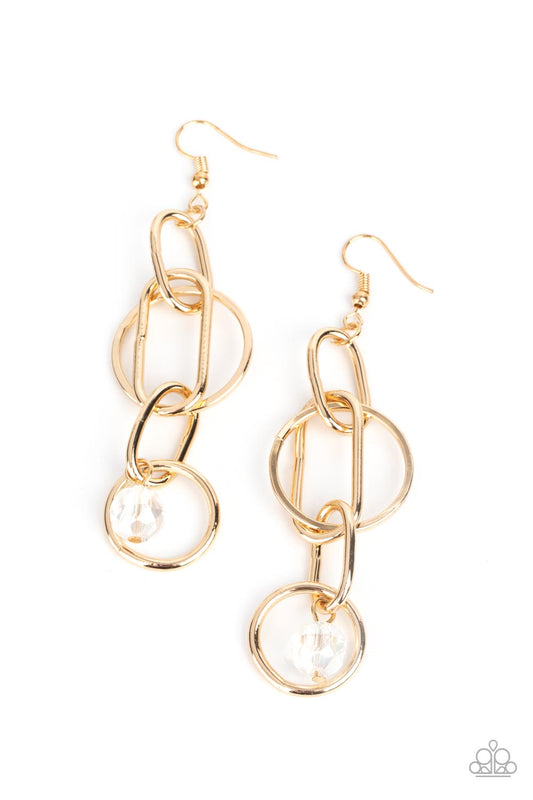 Paparazzi Accessories:Park Avenue Princess - Gold Earring