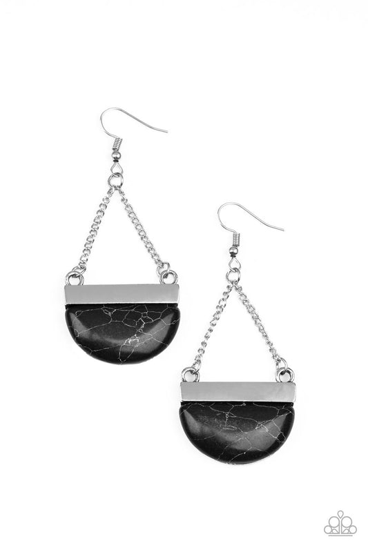 Paparazzi Accessories: Mesa Mezzanine - Black Earring
