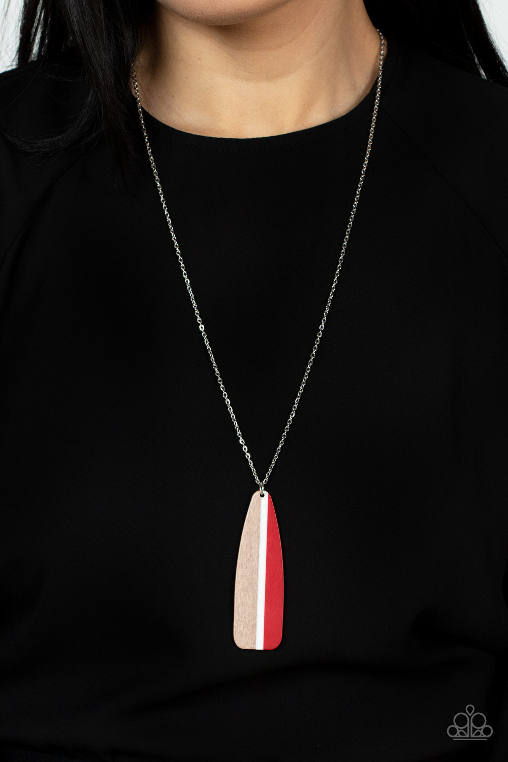 Paparazzi Accessories: Grab a Paddle - Red Necklace