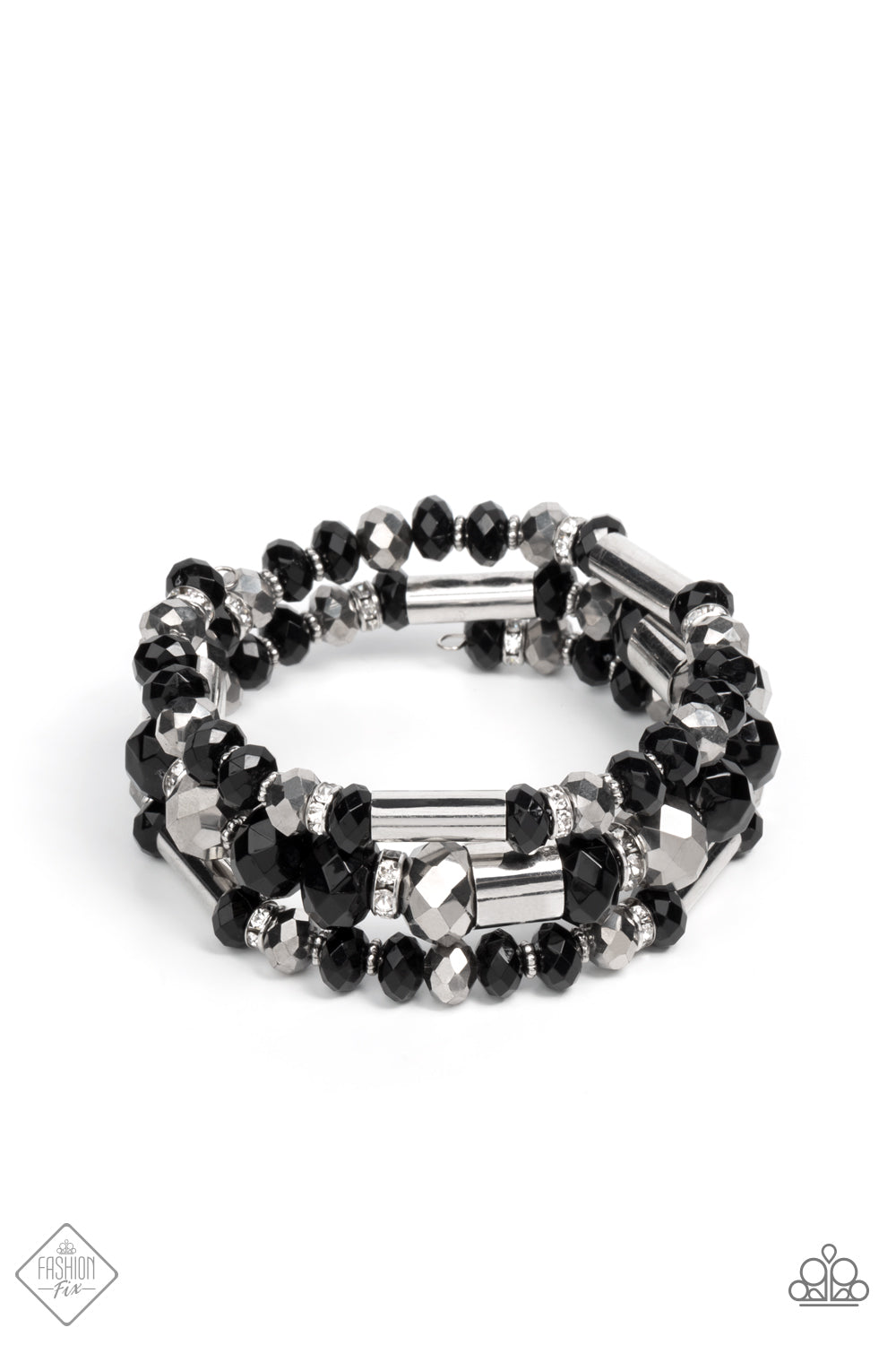 Paparazzi Accessories: Dynamic Dazzle - Black Bracelet