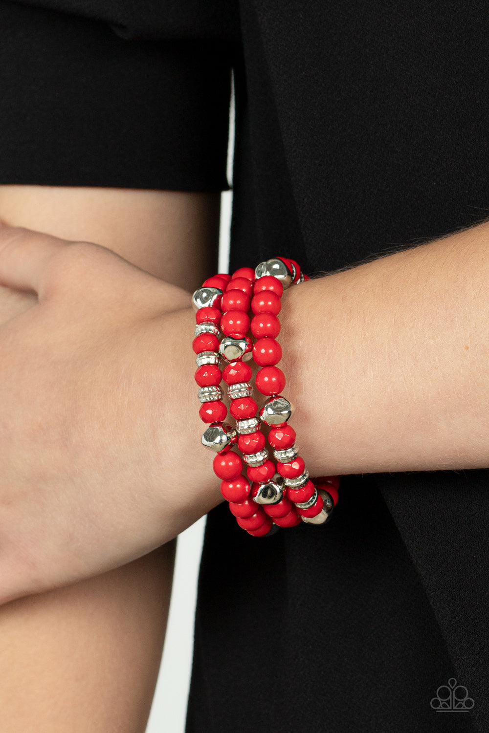 Paparazzi Accessories: Vibrant Verve - Red Bracelet
