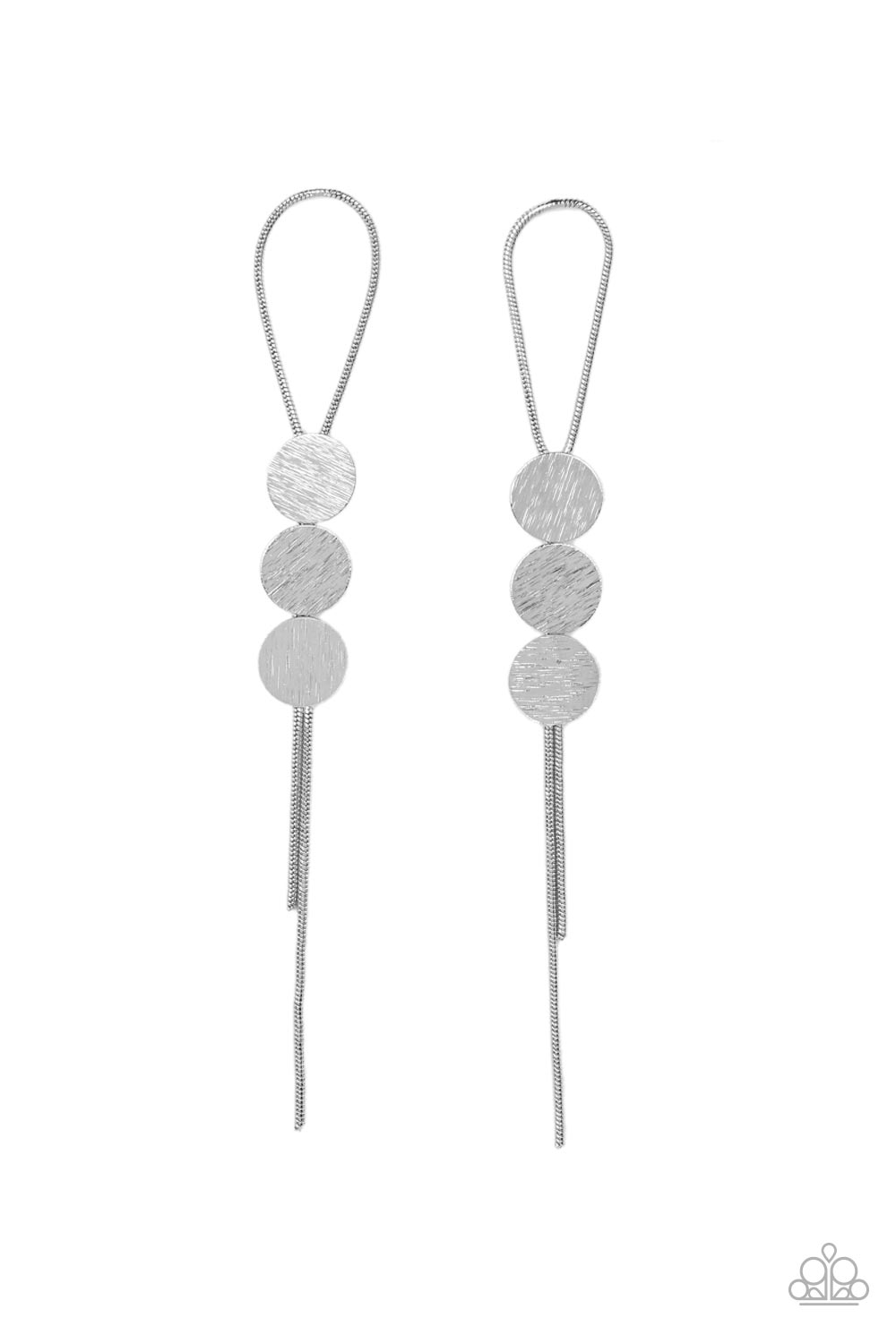 Paparazzi Accessories: Bolo Beam - Silver Earring