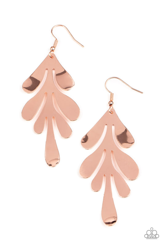 Paparazzi Accessories: A FROND Farewell - Copper Earring