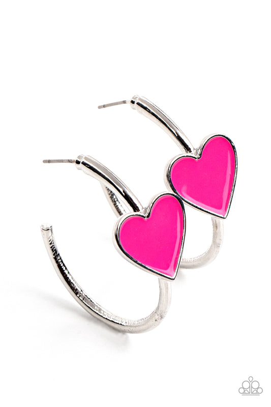 Paparazzi Accessories: Kiss Up - Pink Earring