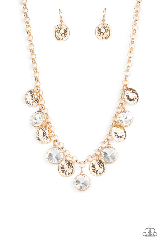 Paparazzi Accessories: Spot On Sparkle - Gold Necklace