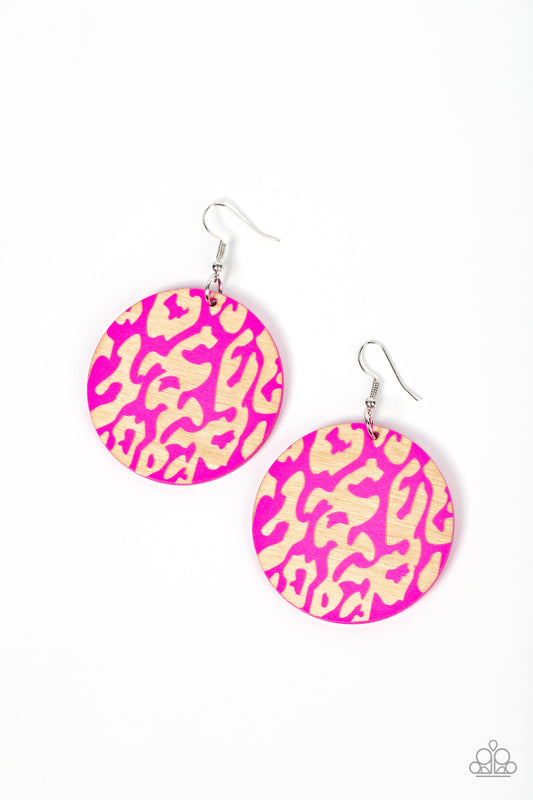 Paparazzi Accessories: Catwalk Safari - Pink Earring