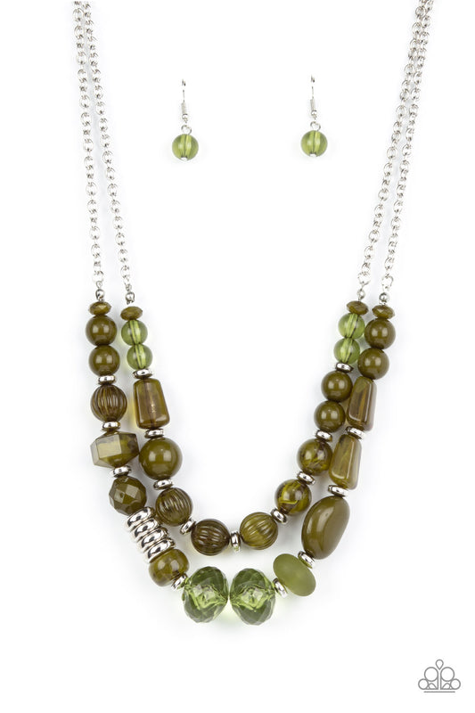 Paparazzi Accessories: Pina Colada Paradise - Green Necklace