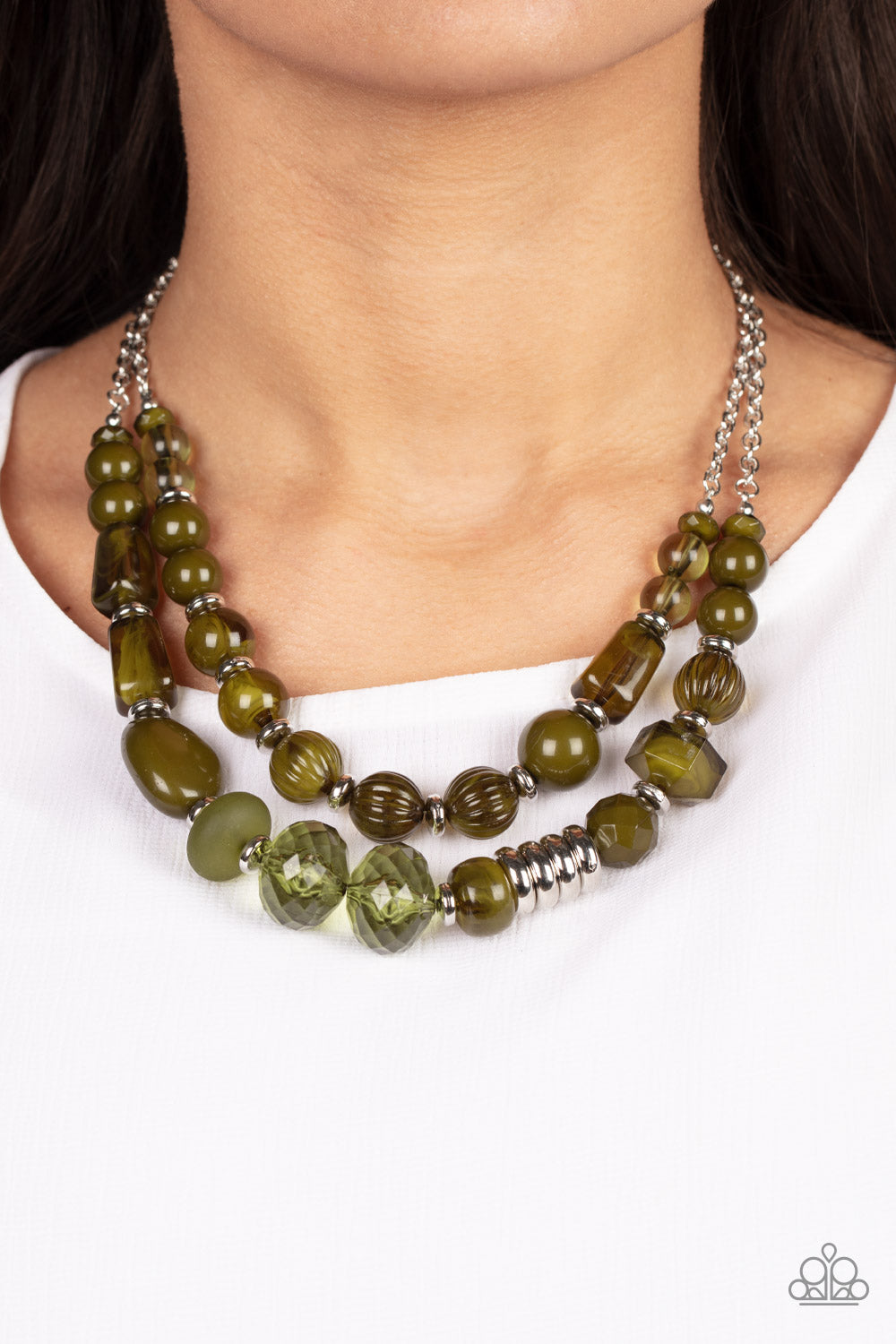 Paparazzi Accessories: Pina Colada Paradise - Green Necklace