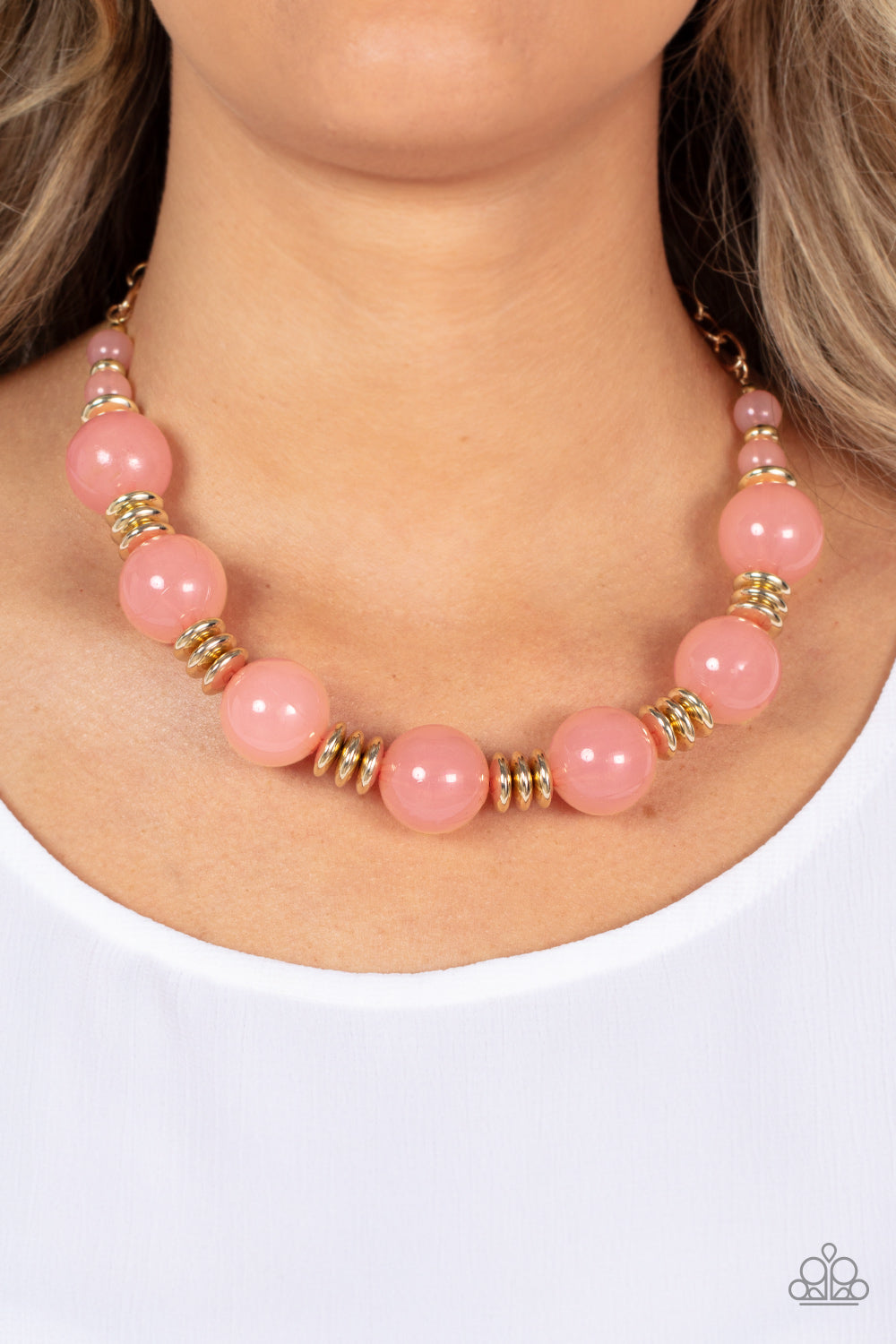 Paparazzi Accessories: Race to the POP - Pink Neckalce