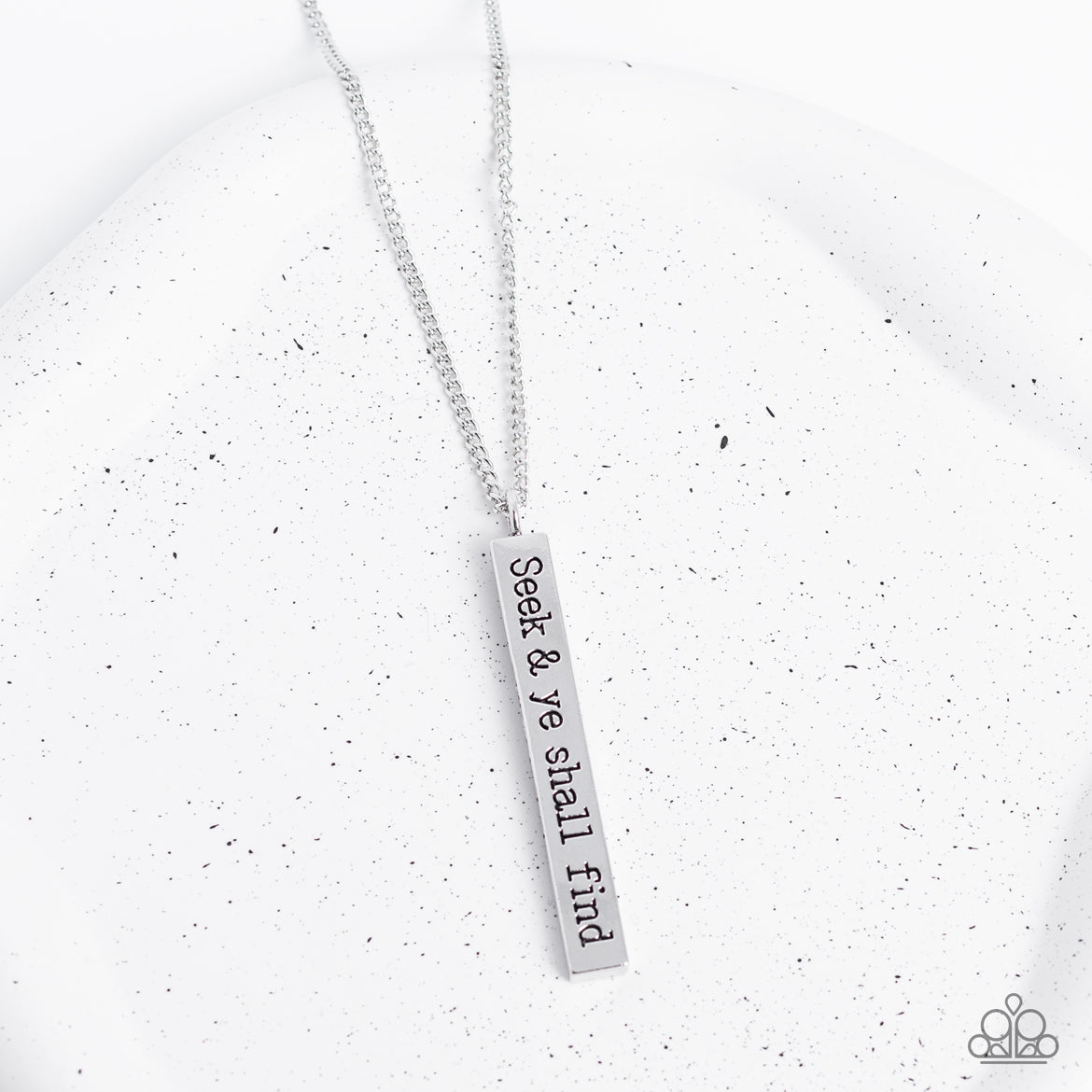 Paprazzi Accessories: Matt 7:7 - Silver Necklace